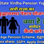 Old Age Pension Scheme 2021, Virdha Pension Yojana, वृद्धावस्था पेंशन योजना, वृद्धावस्था पेंशन योजना 2021, SSPY