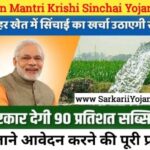 Pradhanmantri Krishi Sinchai Yojana, PM Krishi Sinchai Yojana, Krishi Sinchai Yojana 2022, पीएम कृषि सिंचाई योजना, PMKSY 2022